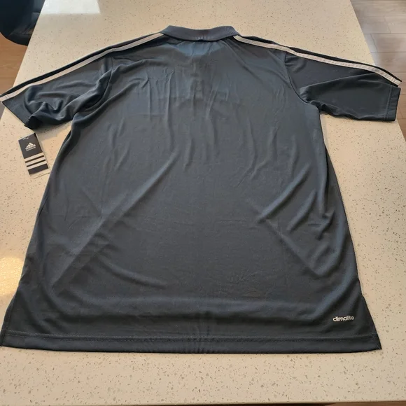 2XL Adidas Climalite Grey Polo NWT - Picture 6 of 6